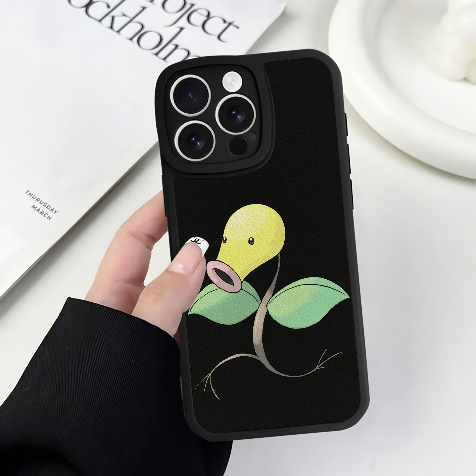 （画像用） ポケットモンスター Pokémon 【iPhone 16シリーズ対応】シリコンスマホケース（レザー調） 材質：シリコン